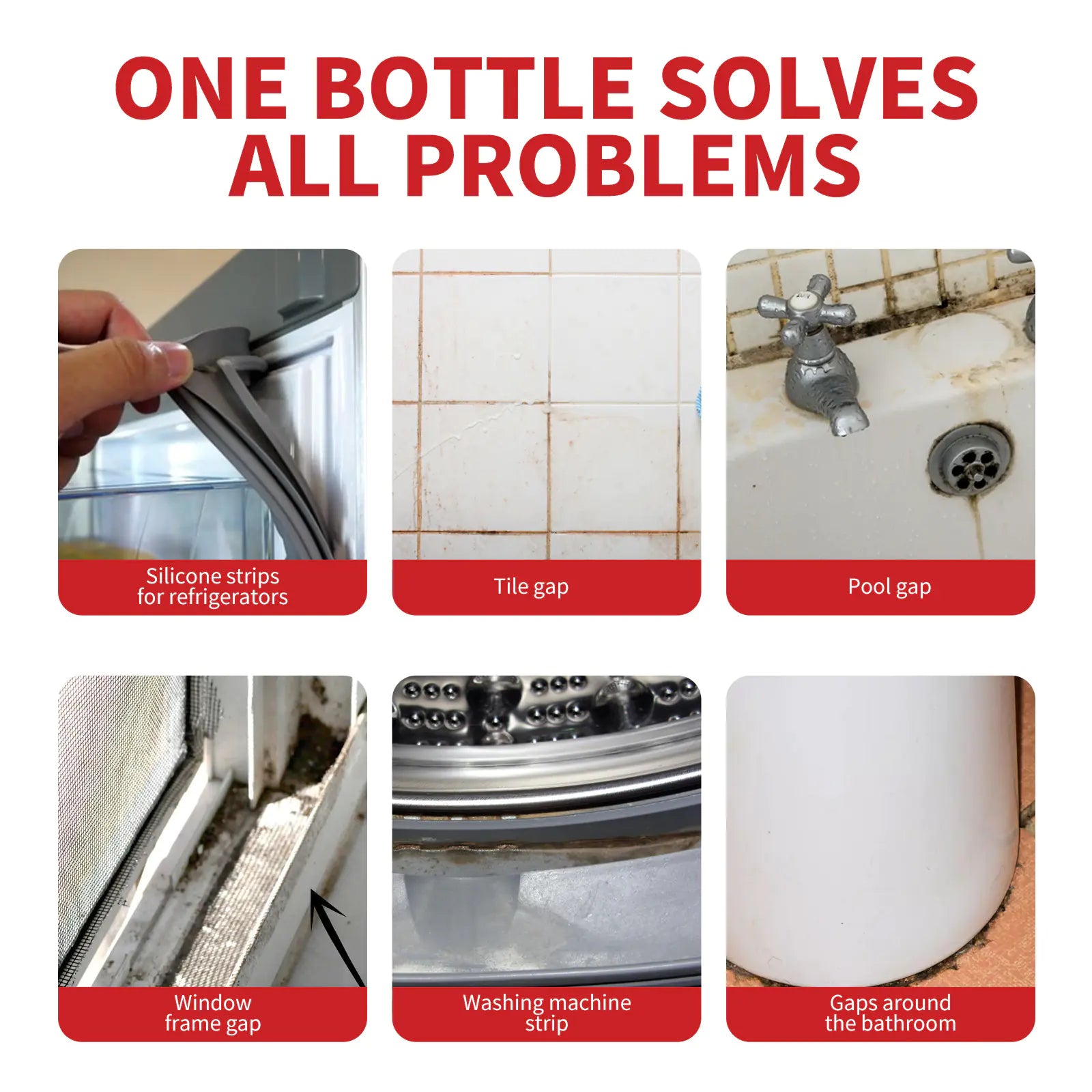 Mold Removal Gel for Bathroom Tiles and Grout Cleaning