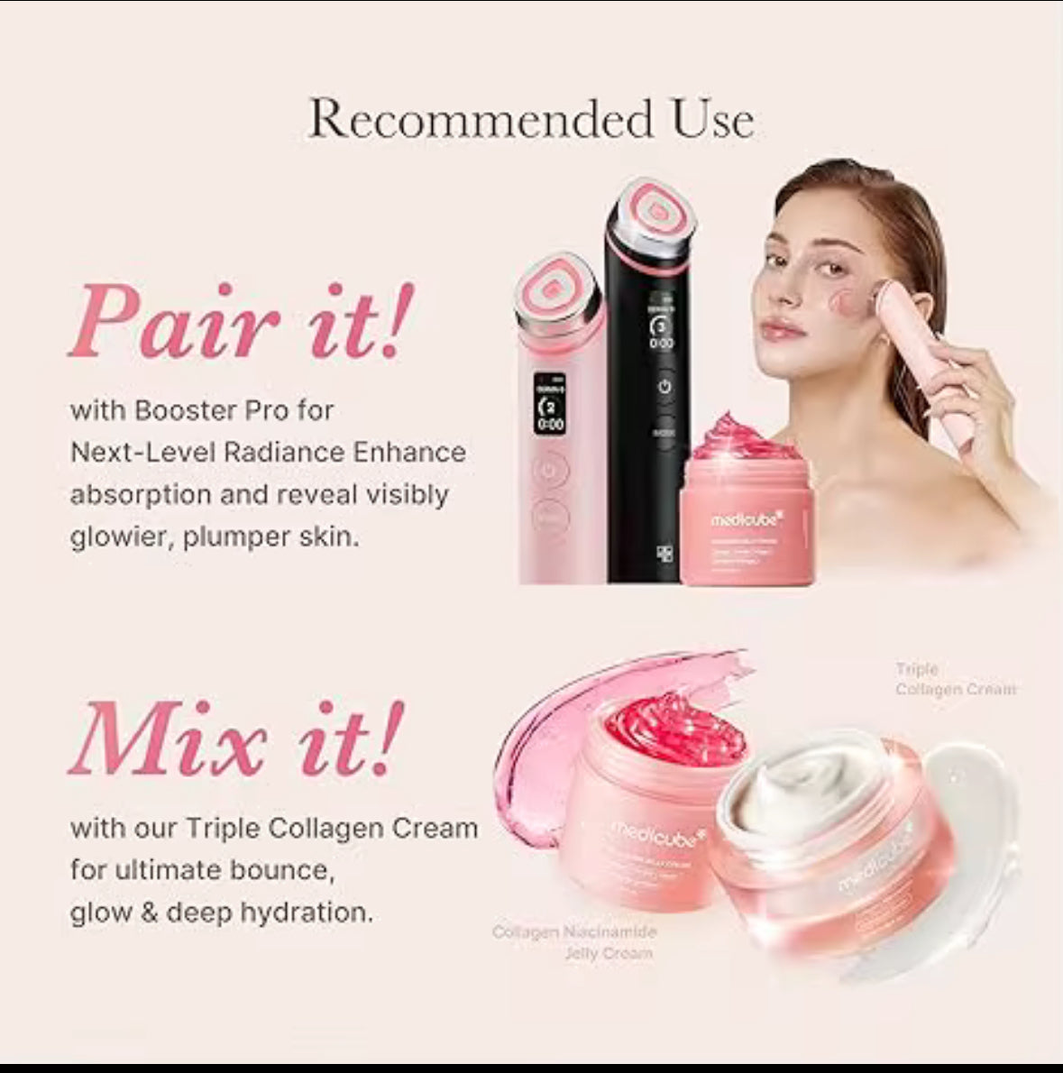 Crema de cápsulas de colágeno