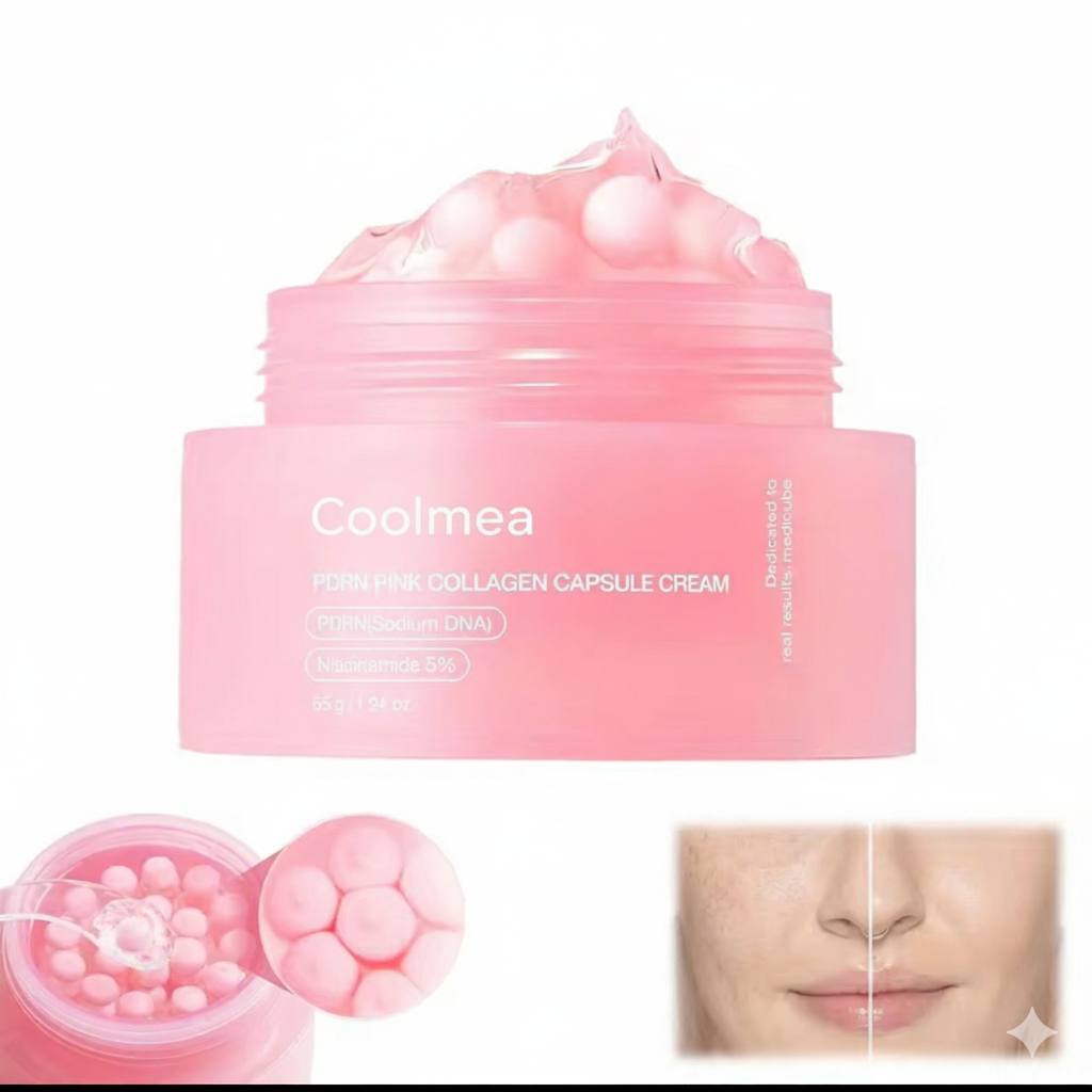 Crema de cápsulas de colágeno