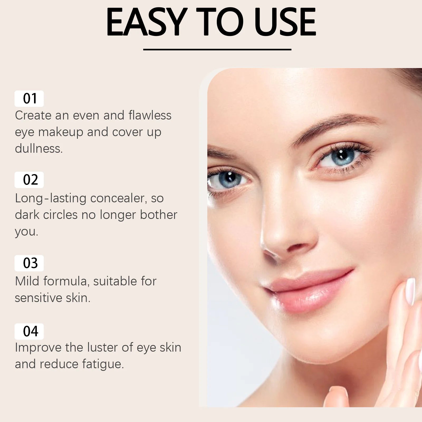 Corrector ligero a prueba de manchas