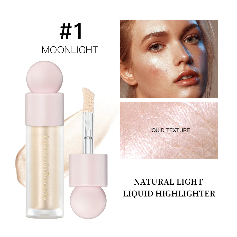 Sombra de ojos líquida iluminadora y abrillantadora facial