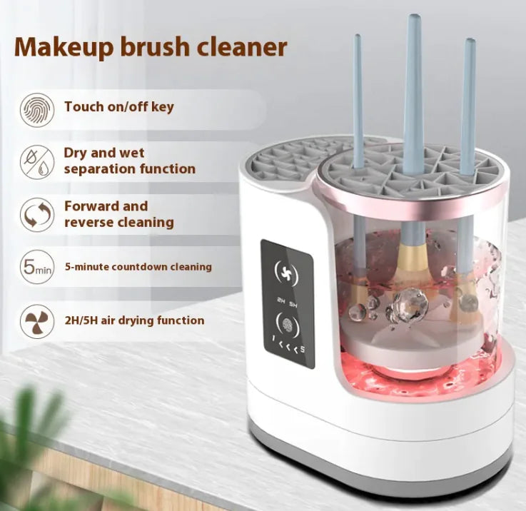 Limpia brochas de maquillaje eléctrico