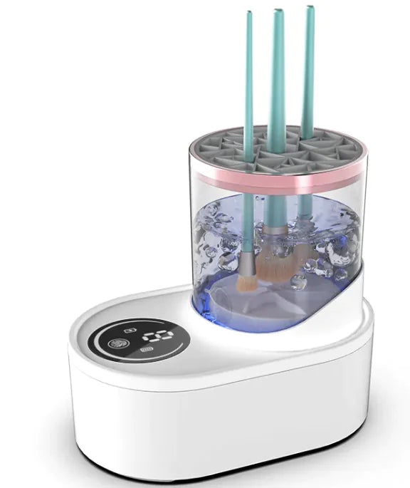 Limpia brochas de maquillaje eléctrico