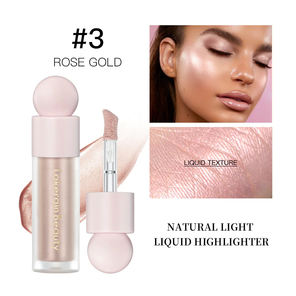 Sombra de ojos líquida iluminadora y abrillantadora facial