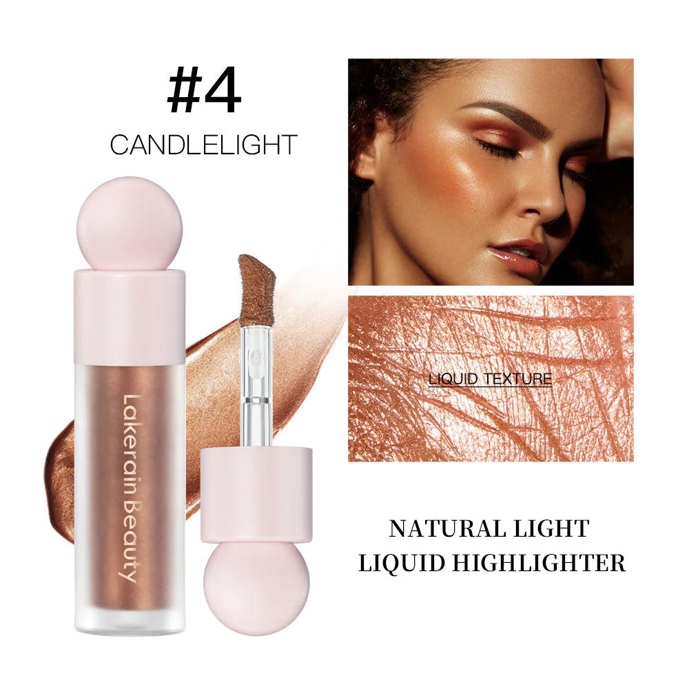 Sombra de ojos líquida iluminadora y abrillantadora facial