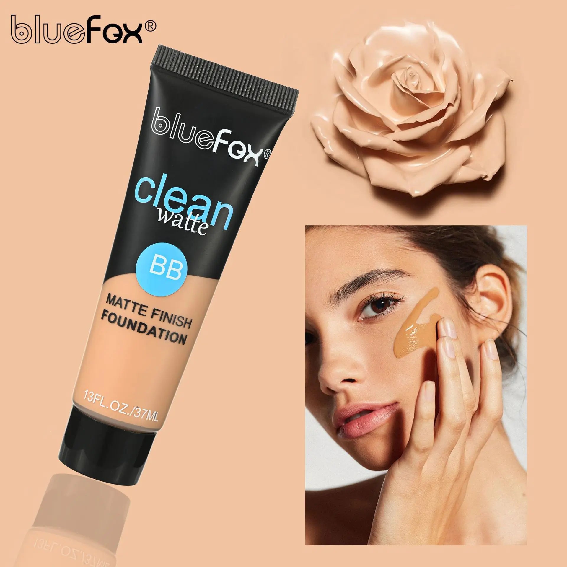 Base de maquillaje mate resistente al agua con control de aceite para el rostro