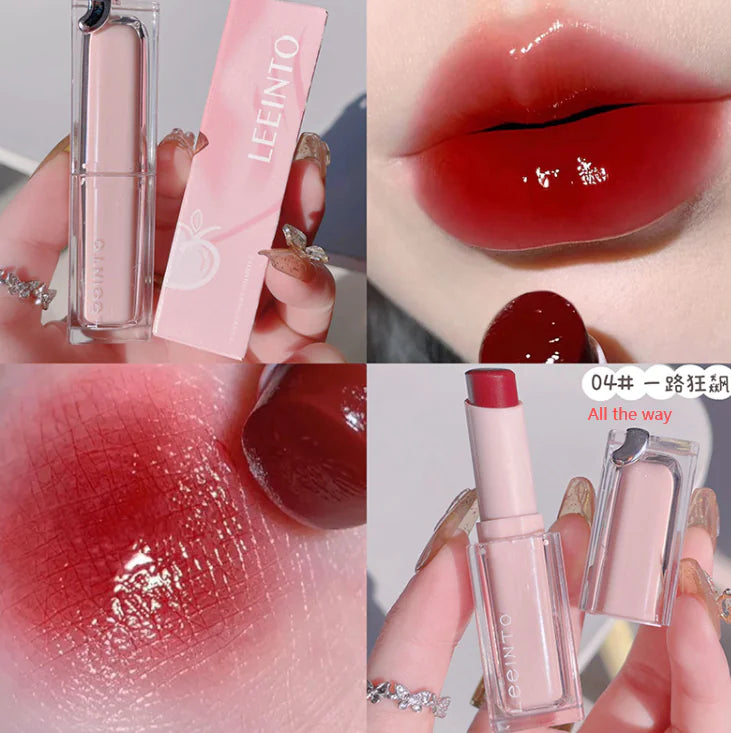Brillo labial hidratante con efecto espejo de té helado Dudu Lip Glaze