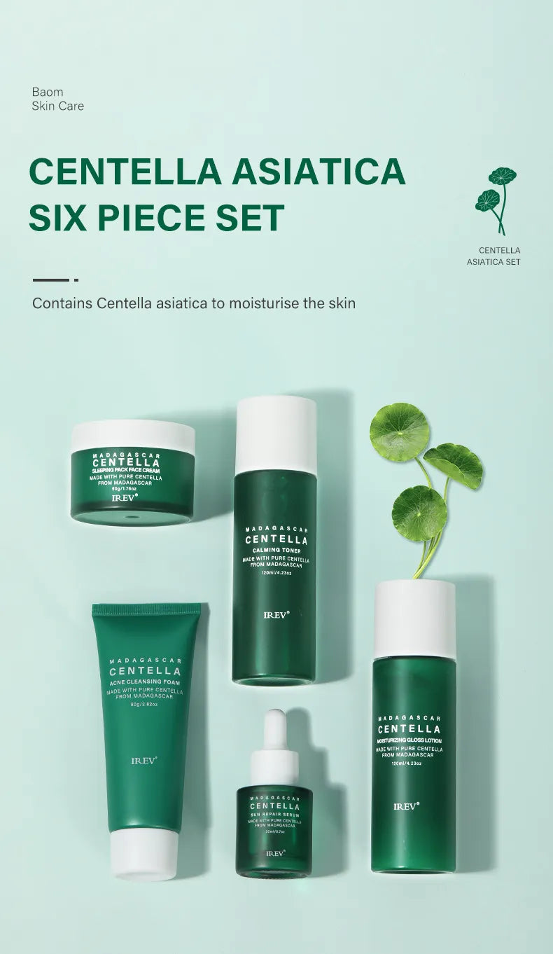 Kit de Cuidado Facial Reparador con Centella – Alivio para el Acné
