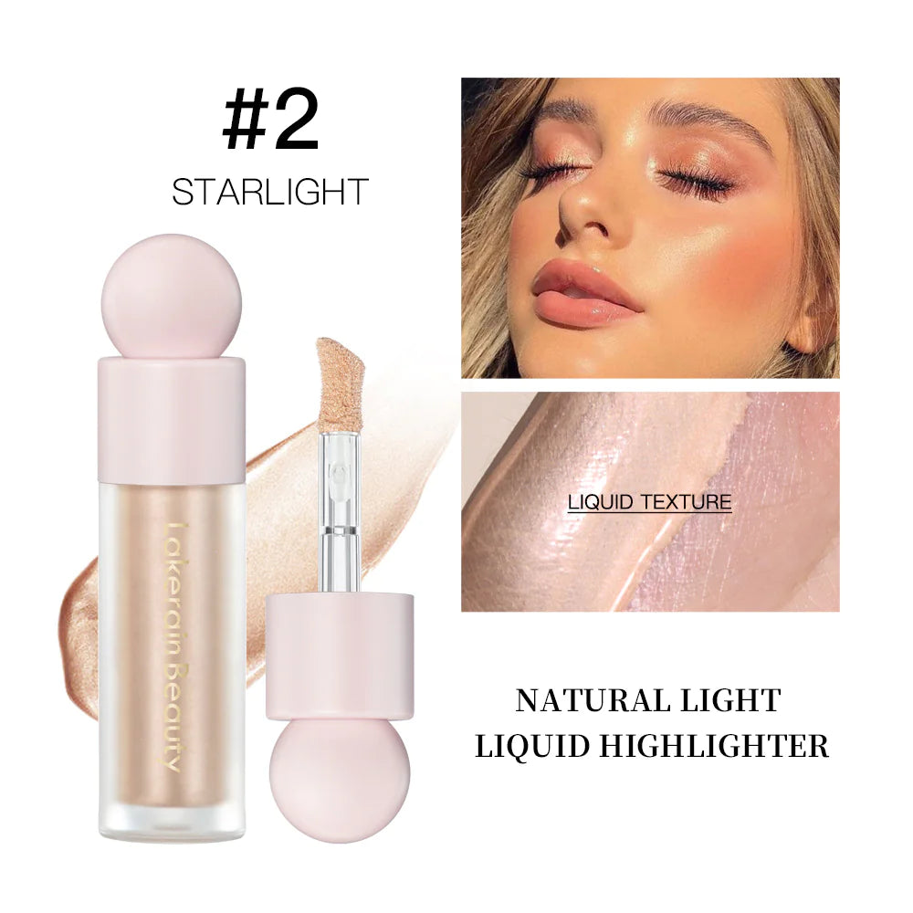 Sombra de ojos líquida iluminadora y abrillantadora facial