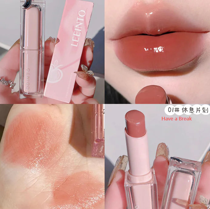 Brillo labial hidratante con efecto espejo de té helado Dudu Lip Glaze