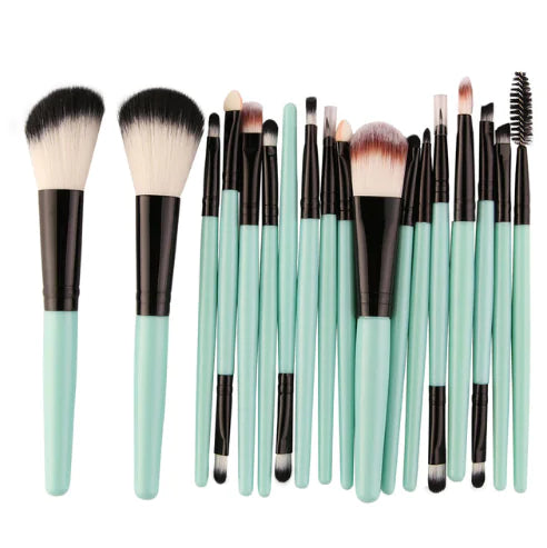 Juego de herramientas de maquillaje con 18 pinceles