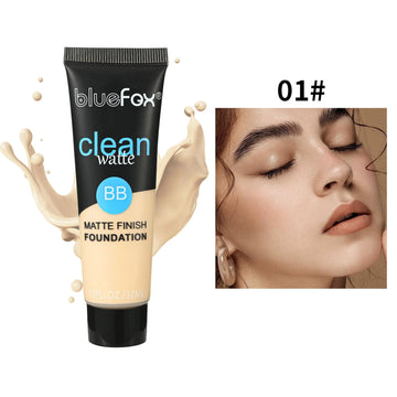 Base de maquillaje mate resistente al agua con control de aceite para el rostro