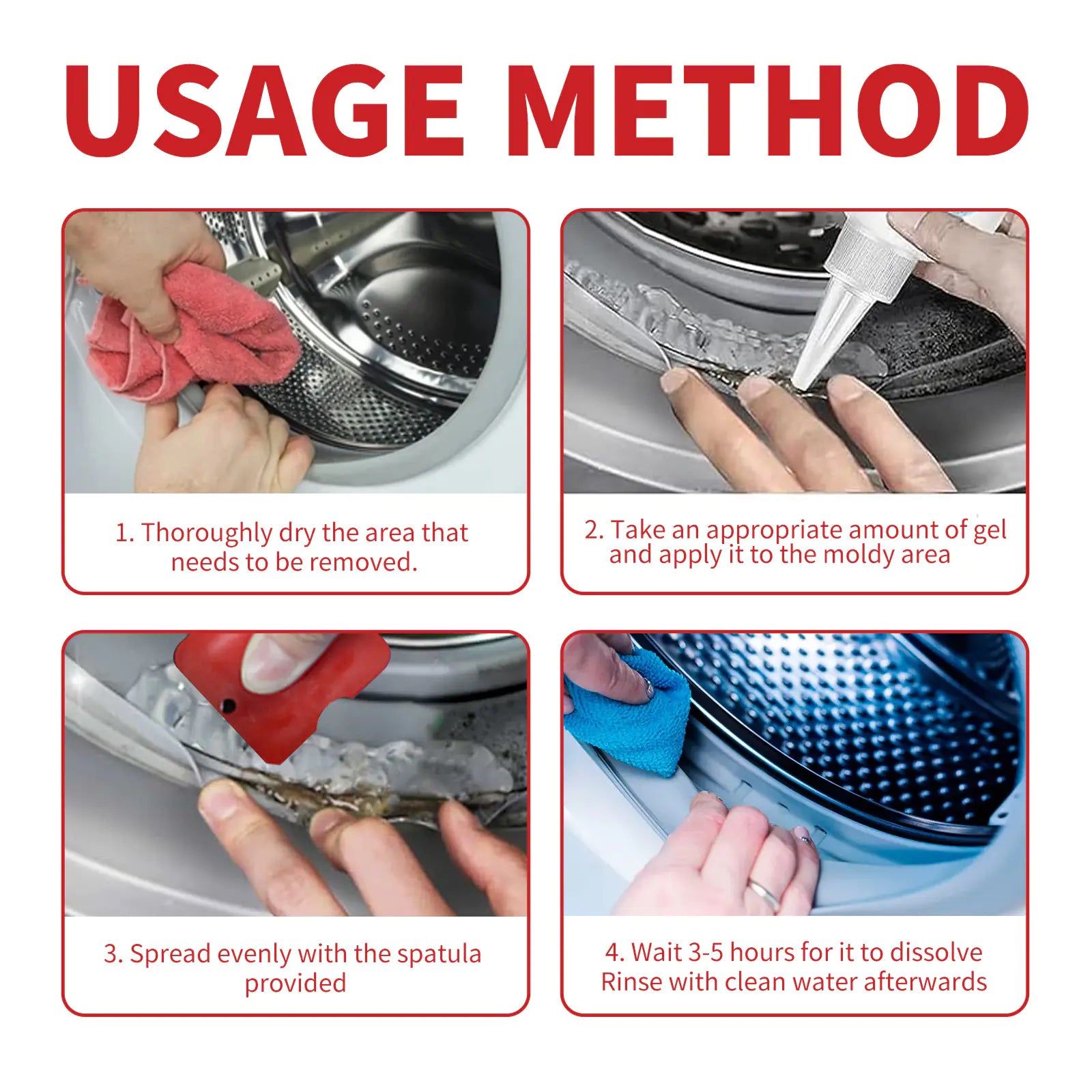 Mold Removal Gel for Bathroom Tiles and Grout Cleaning