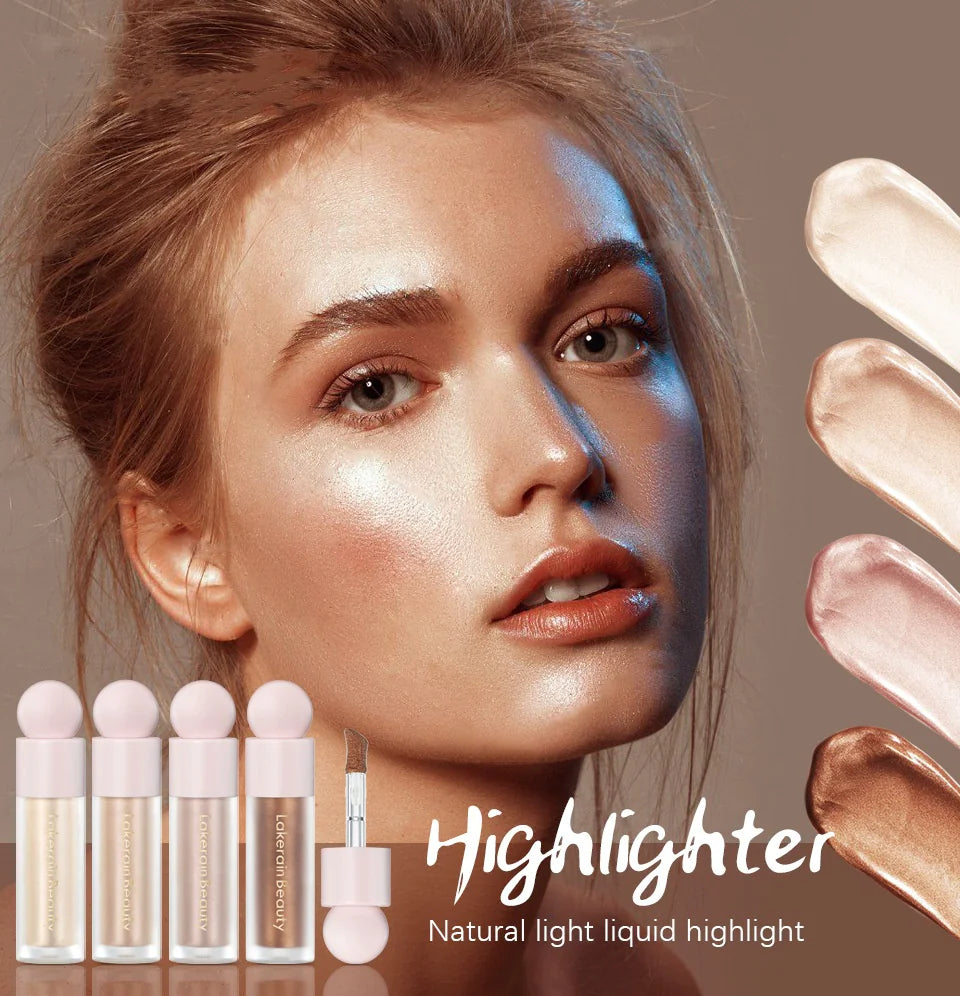 Sombra de ojos líquida iluminadora y abrillantadora facial