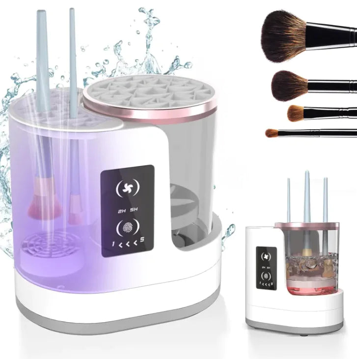 Limpia brochas de maquillaje eléctrico