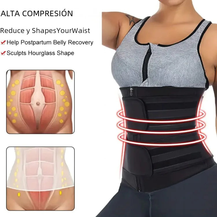 Faja reductora de cintura ajustable para mujer para bajar de peso