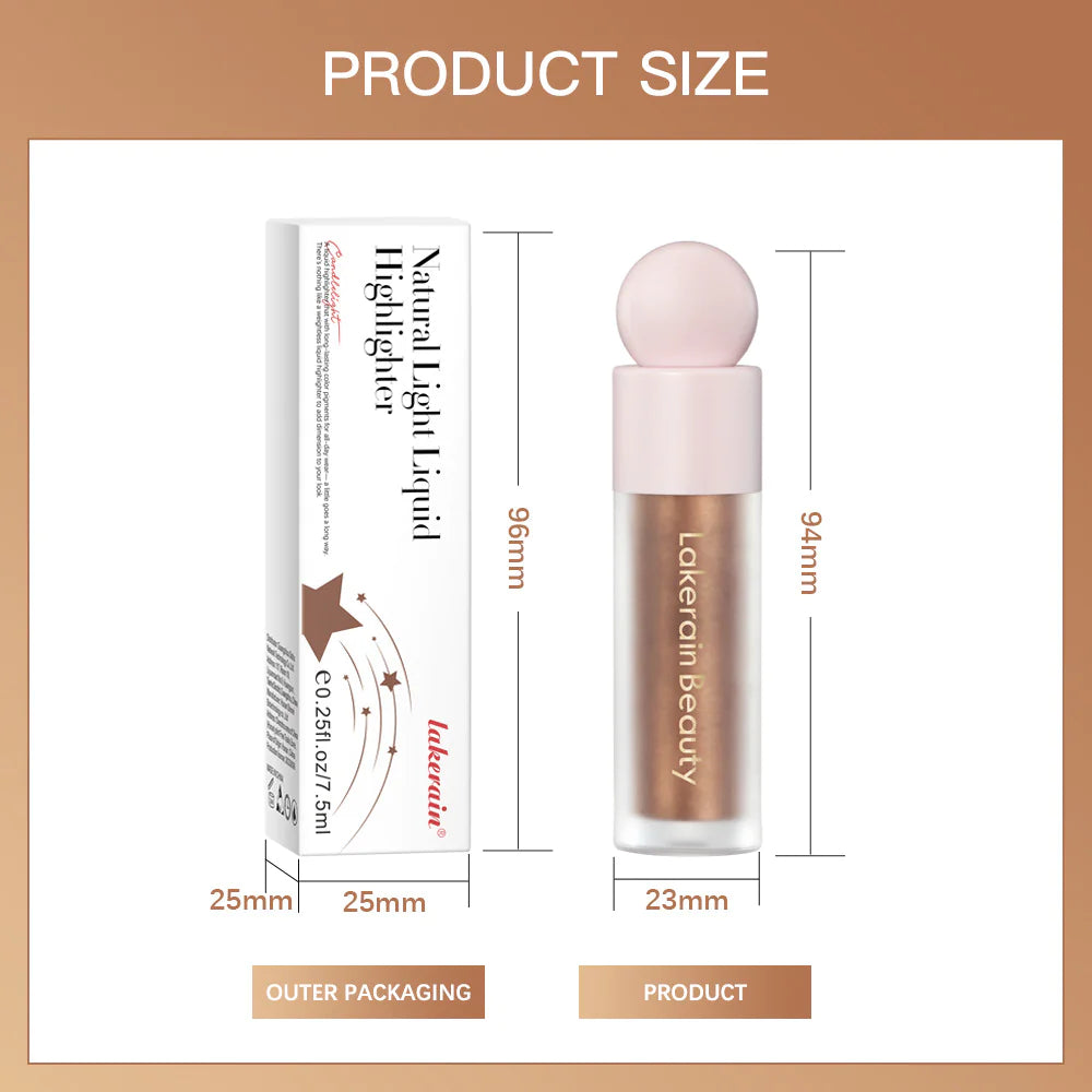 Sombra de ojos líquida iluminadora y abrillantadora facial